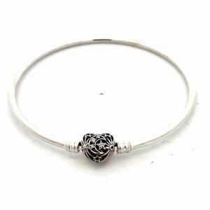 Pandora Heart Clasp Bangle Charm Bracelet
